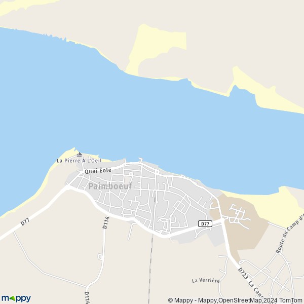 La carte pour la ville de Paimboeuf 44560